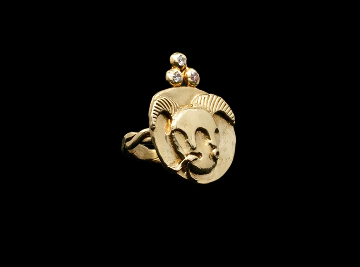 Plutonia Blue Magic Coin Ring