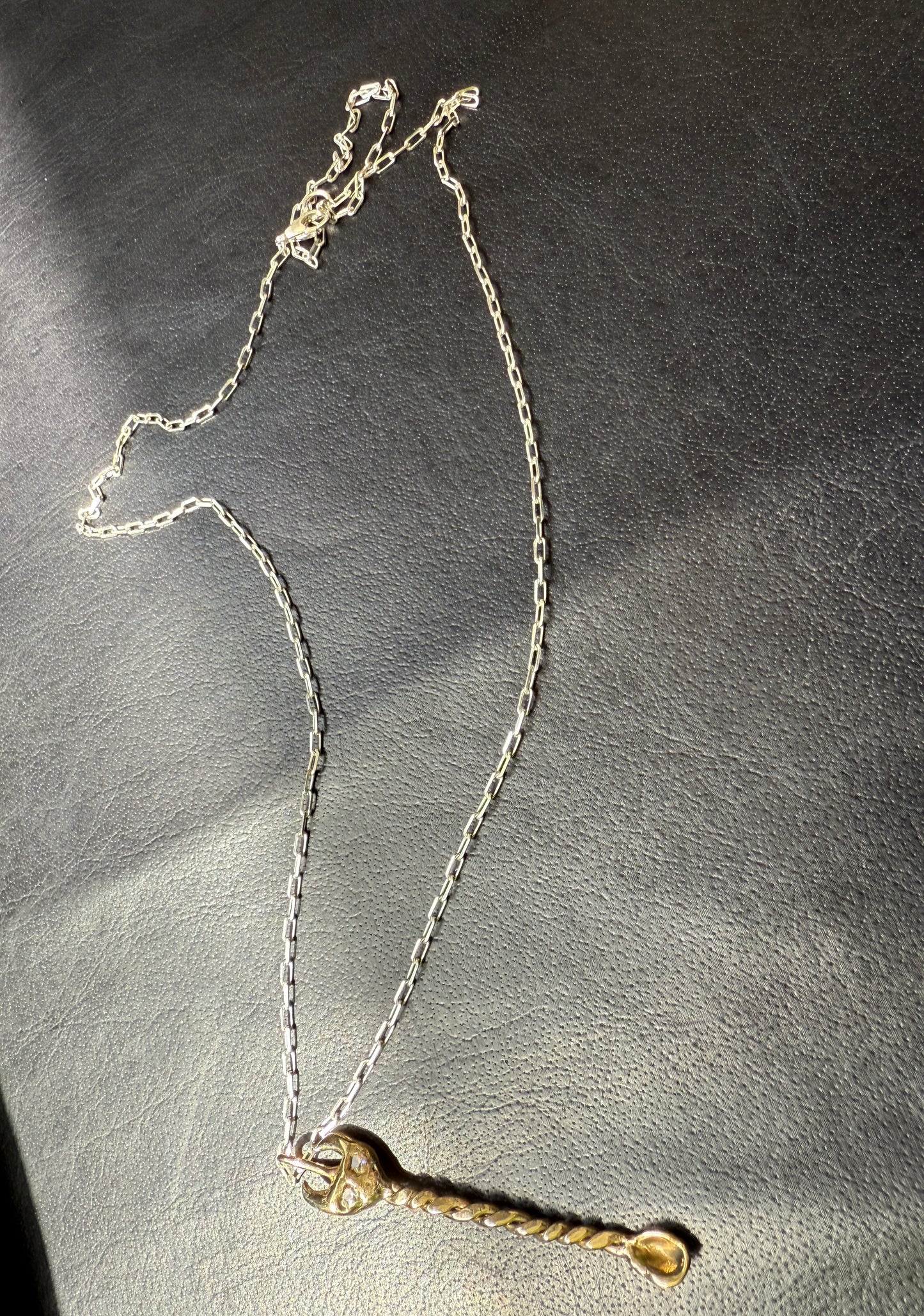 Plutonia Blue Disco Devil Spoon Necklace