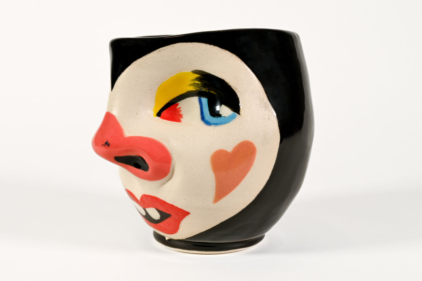 Clown Face Cup by Jennifer Calandra