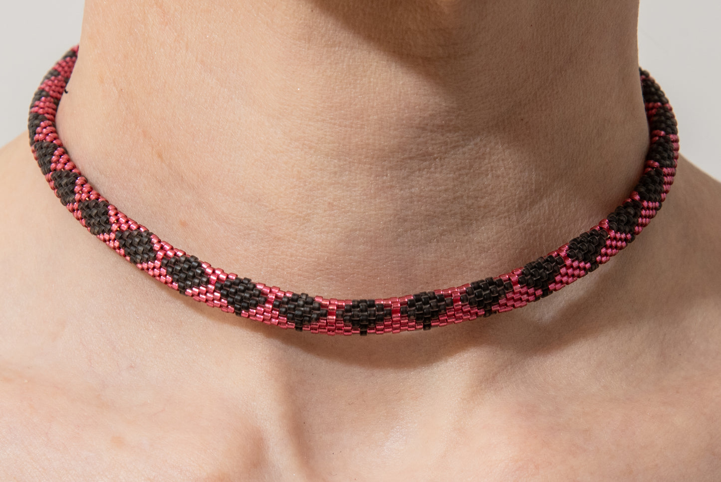 Glass Bead Choker by Daniela Mamon