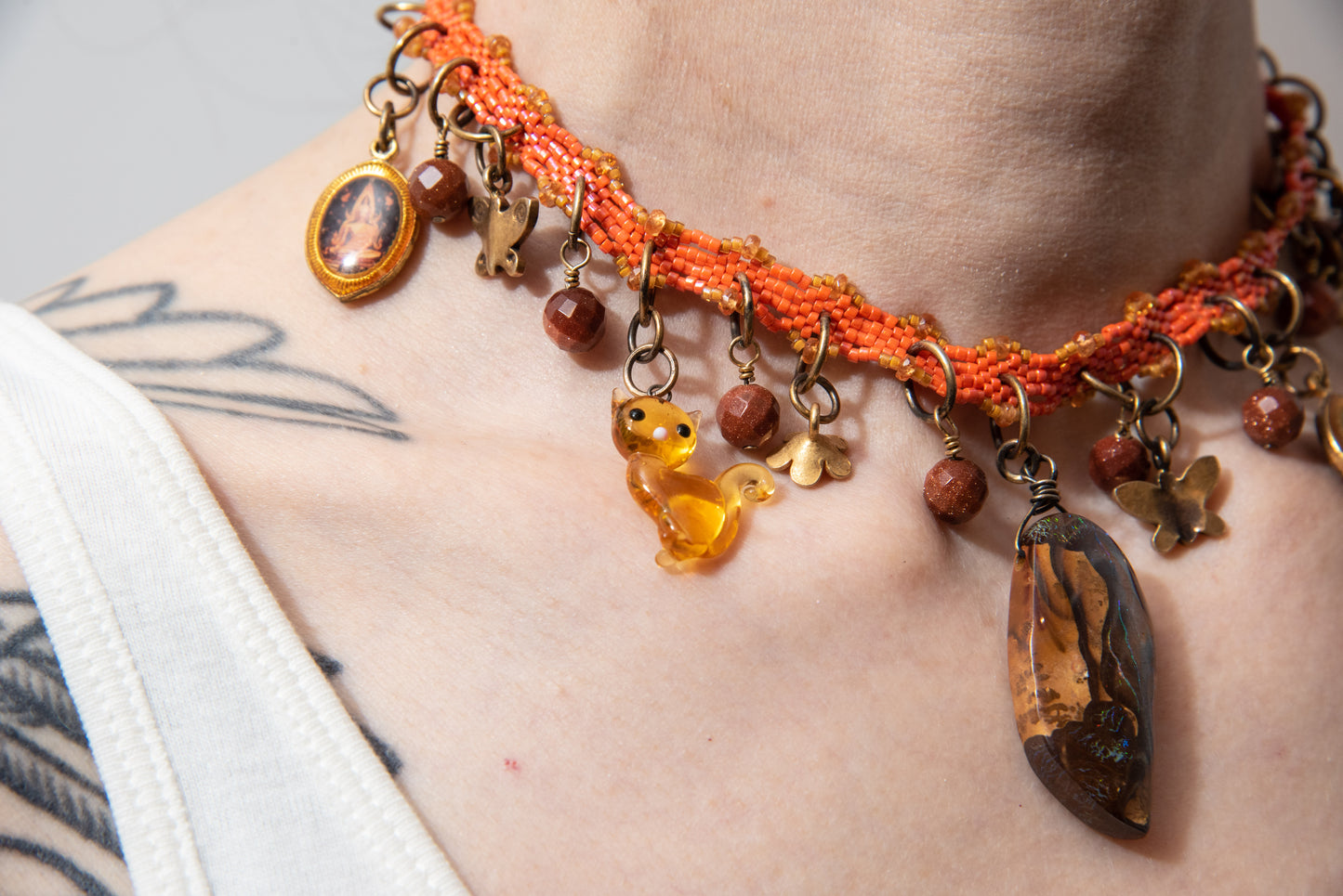 Buddha Charm Necklace by Daniela Mamon