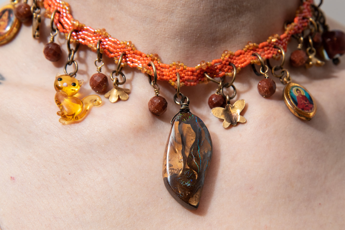 Buddha Charm Necklace by Daniela Mamon