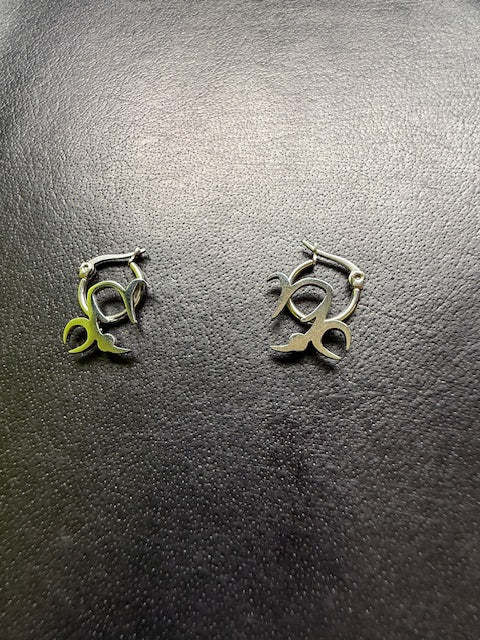 Cyb3rw3nch Capricorn Zodiac Hoops