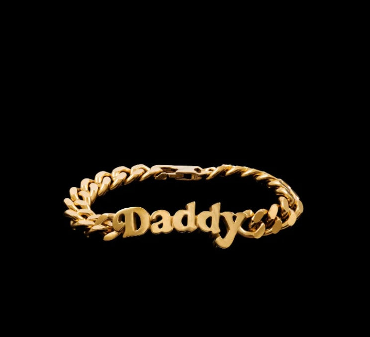 Daddy Chain link bracelet by Bruce LaBruce - 7 inch