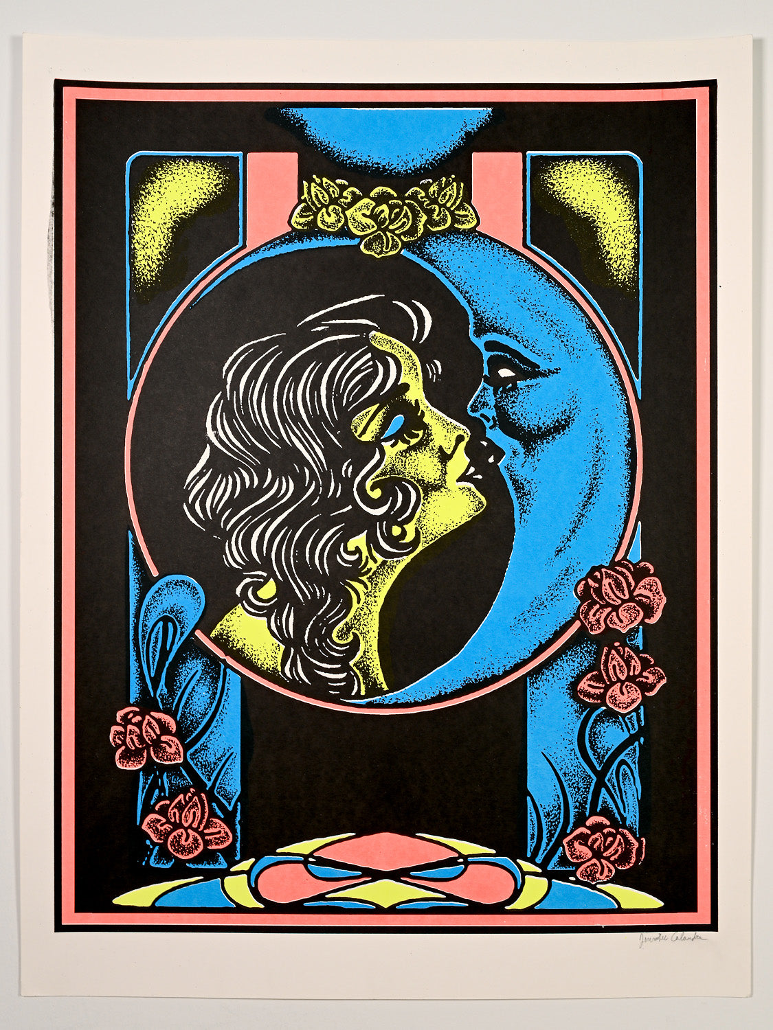 Jennifer Calandra Moon Kiss Framed Print