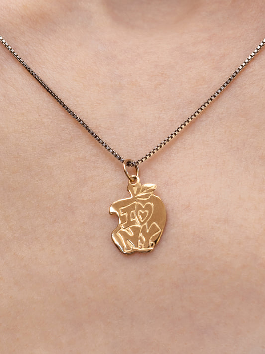 Pied a Terre 14k I heart ny apple charm